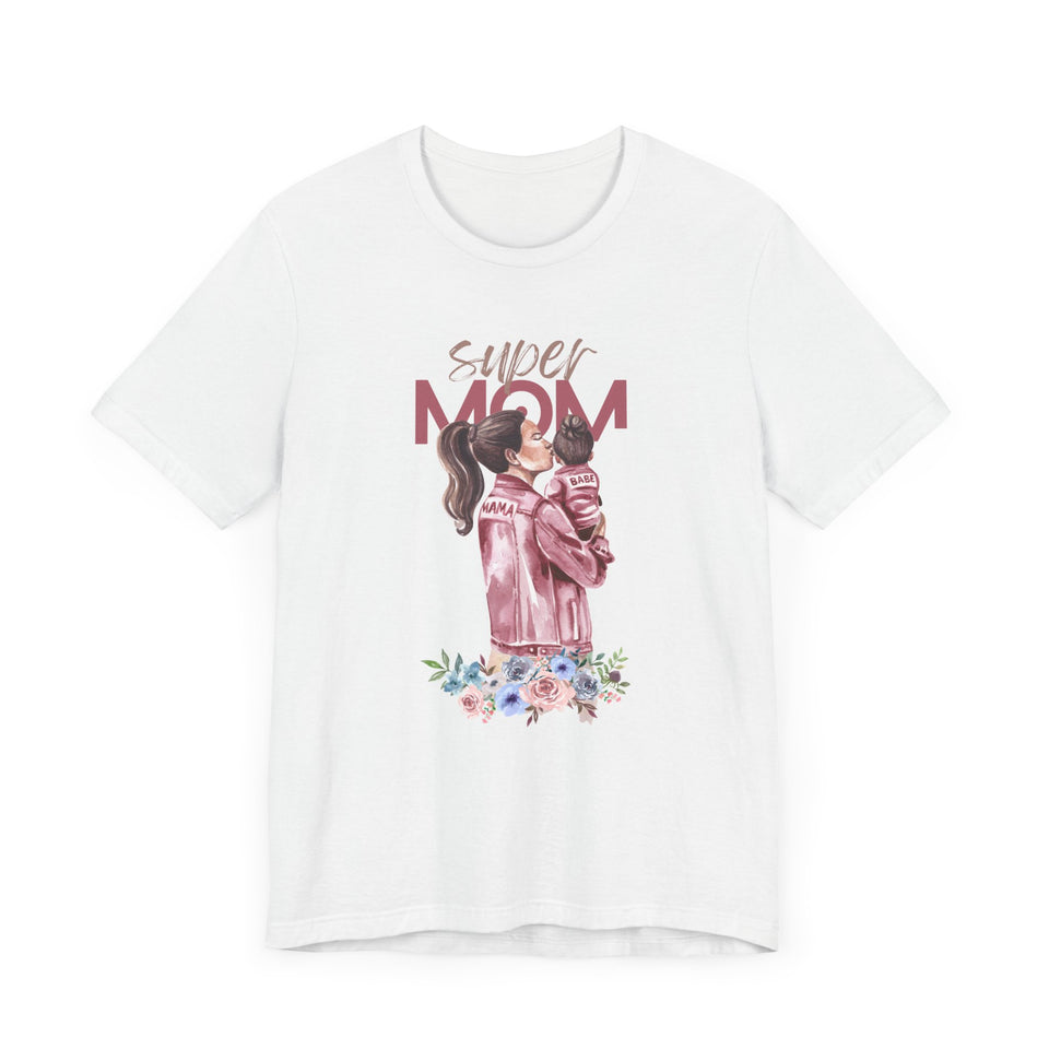 Super Mom Unisex Short Sleeve Tee - Ideal Gift for Mother's Day & Everyday Wear