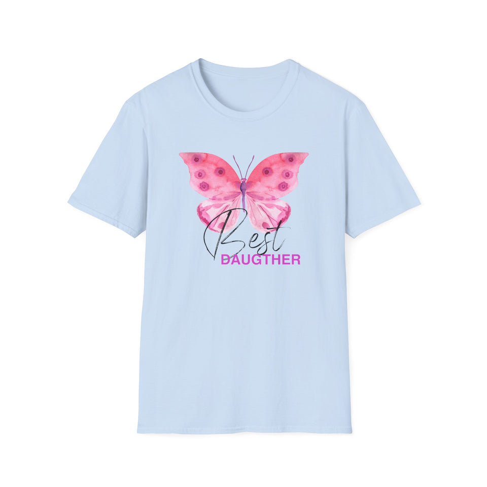 Best Daughter Butterfly Unisex Softstyle T-Shirt