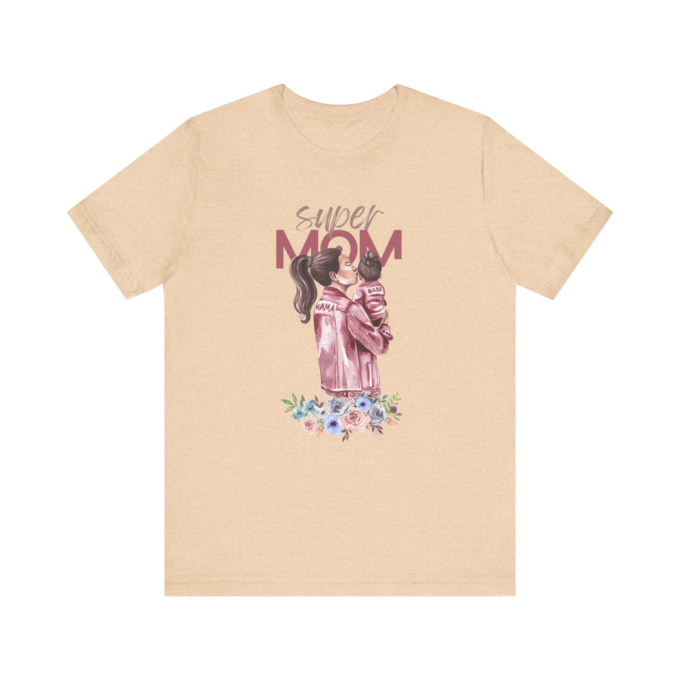 Super Mom Unisex Short Sleeve Tee - Ideal Gift for Mother's Day & Everyday Wear