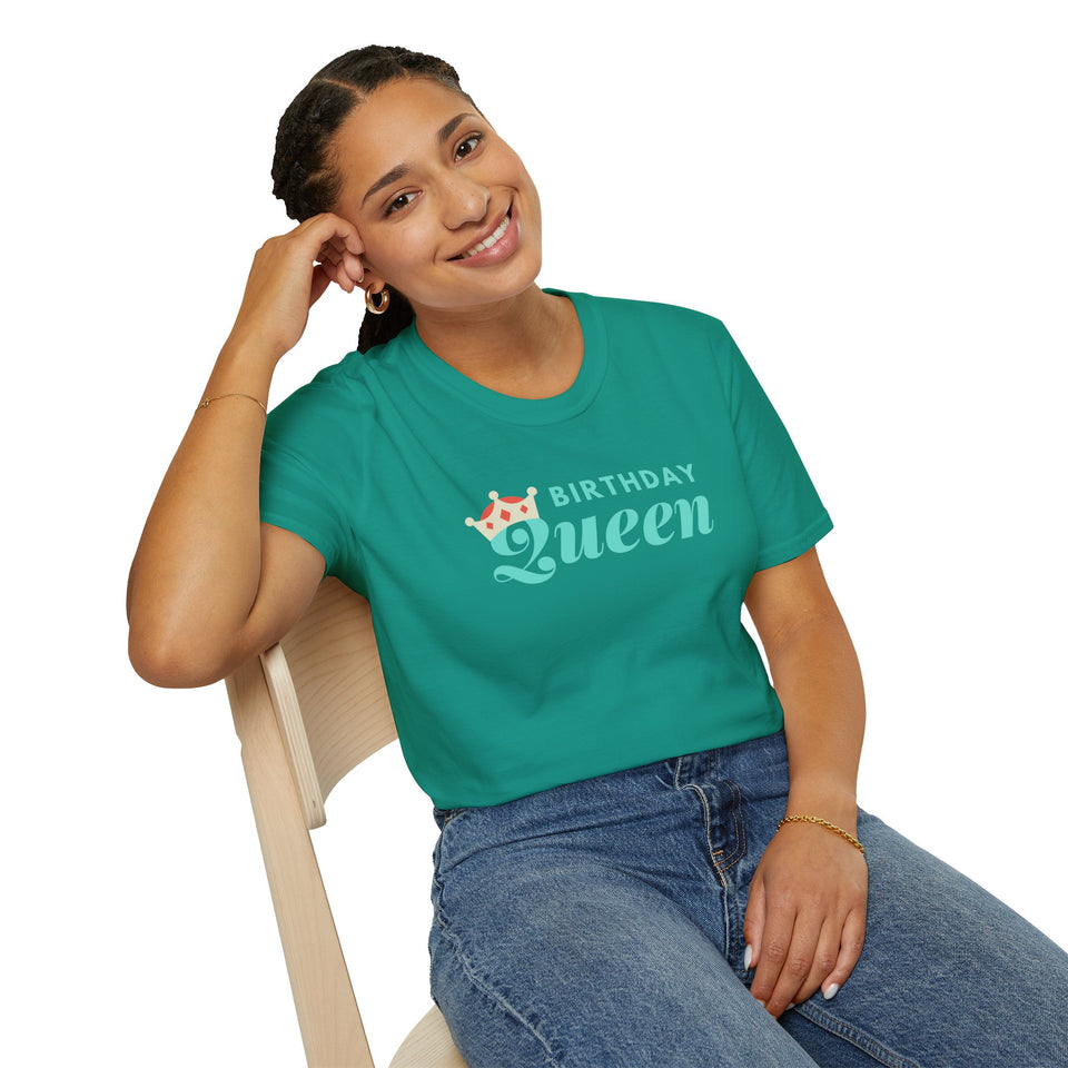 Birthday Queen Unisex Softstyle T-Shirt - Celebrate in Style!