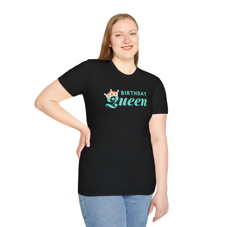 Birthday Queen Unisex Softstyle T-Shirt - Celebrate in Style!