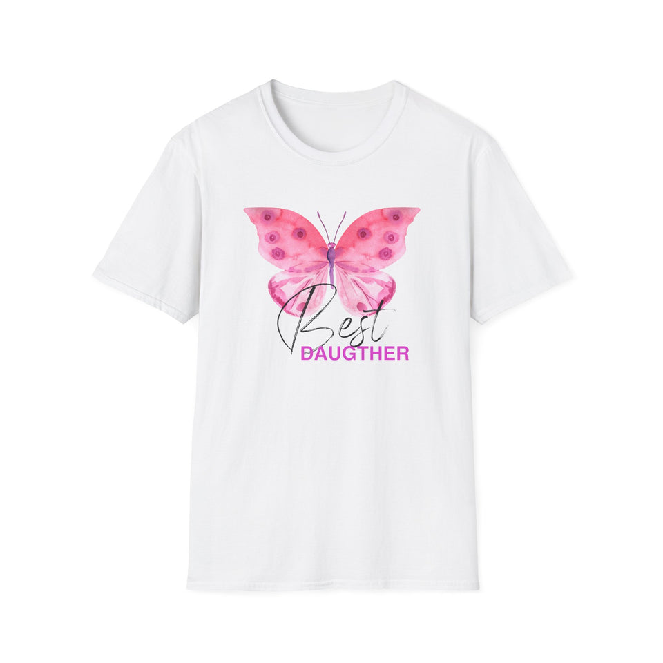 Best Daughter Butterfly Unisex Softstyle T-Shirt