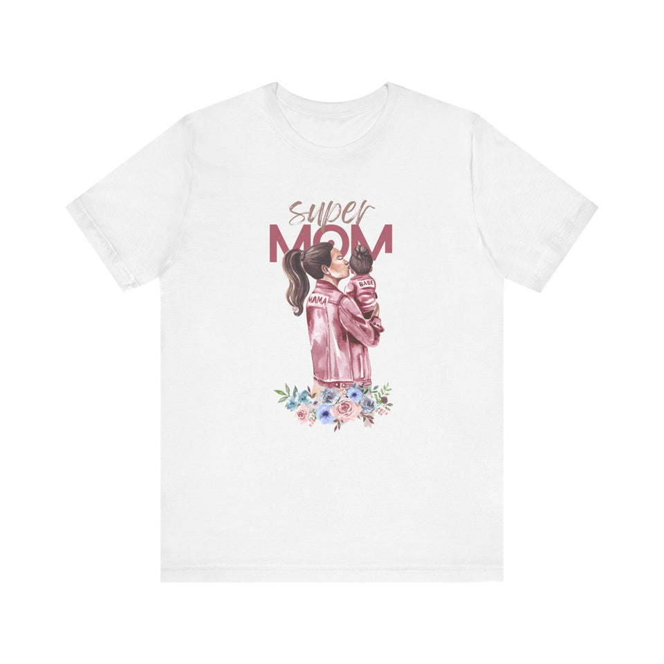 Super Mom Unisex Short Sleeve Tee - Ideal Gift for Mother's Day & Everyday Wear