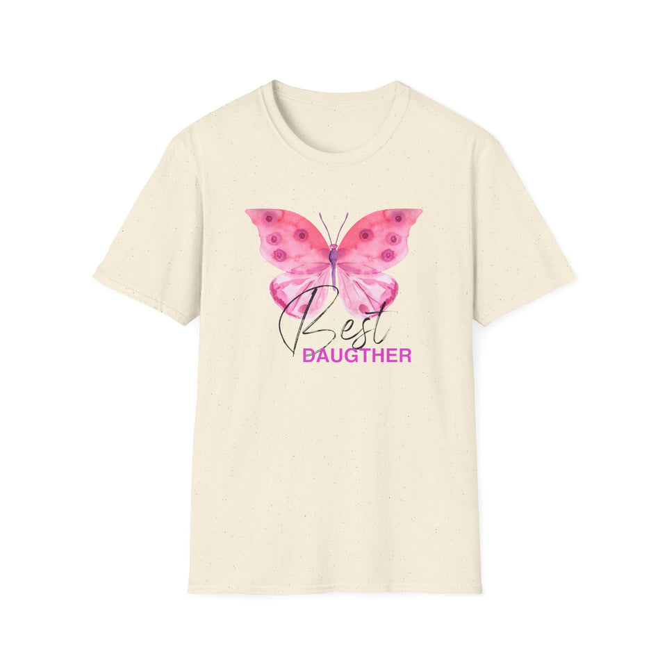 Best Daughter Butterfly Unisex Softstyle T-Shirt