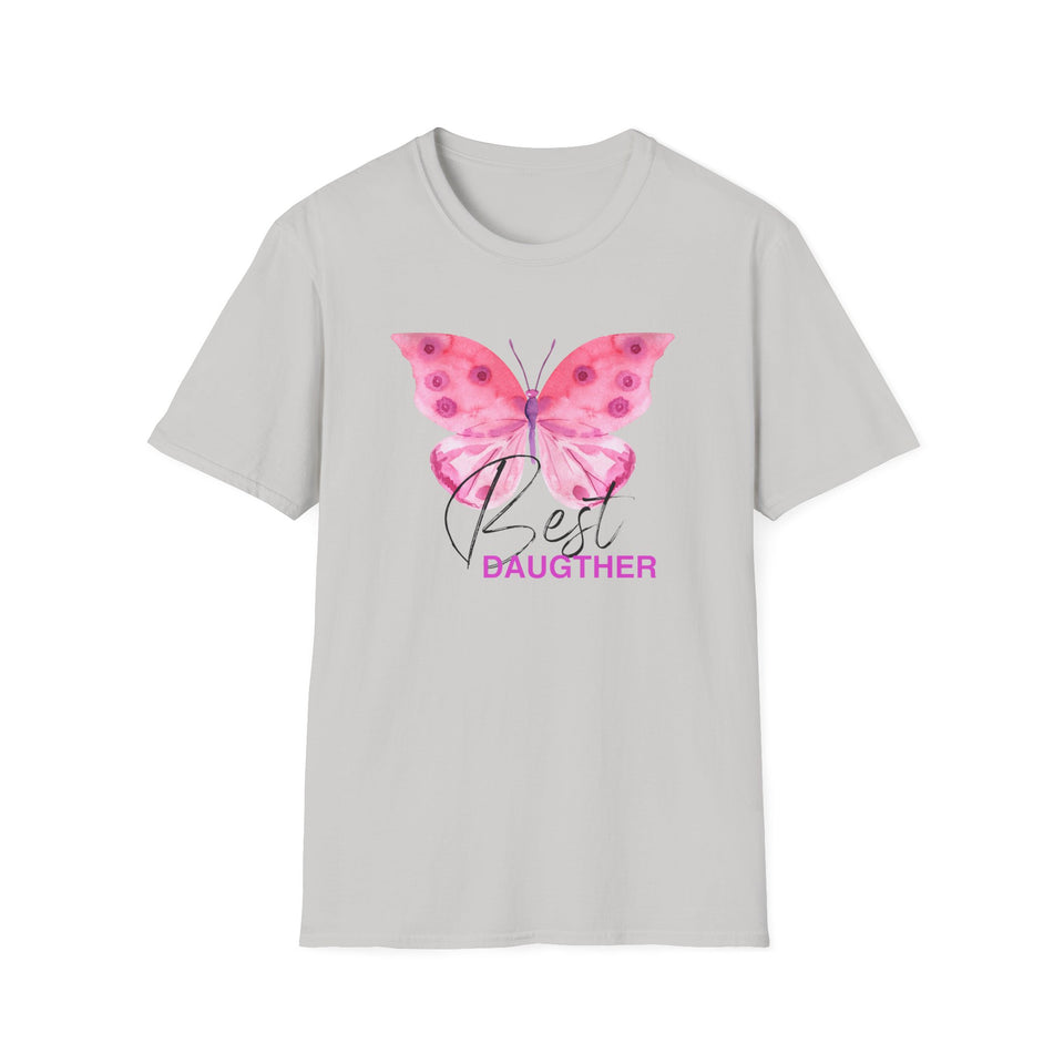 Best Daughter Butterfly Unisex Softstyle T-Shirt