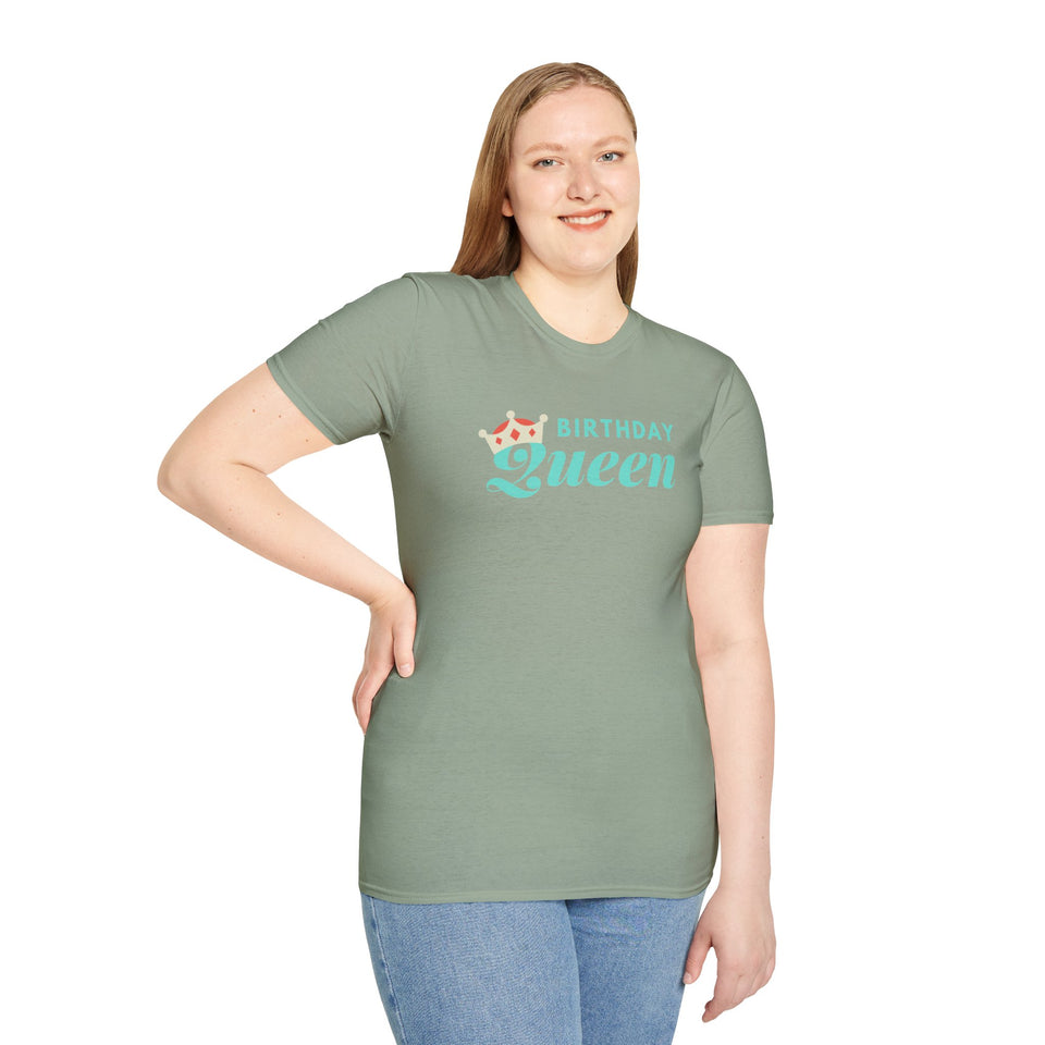 Birthday Queen Unisex Softstyle T-Shirt - Celebrate in Style!