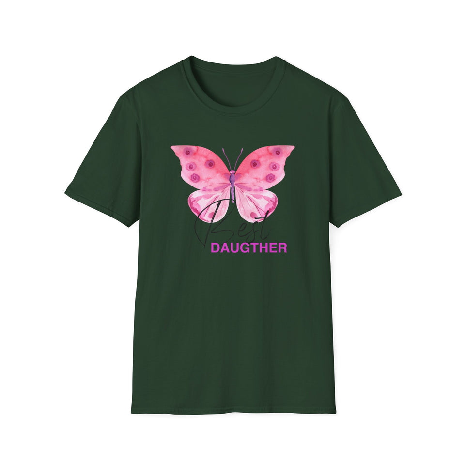 Best Daughter Butterfly Unisex Softstyle T-Shirt