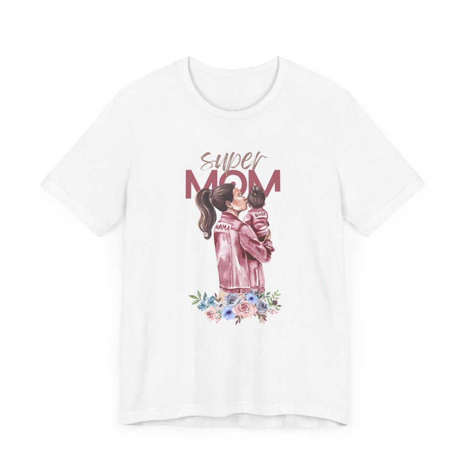 Super Mom Unisex Short Sleeve Tee - Ideal Gift for Mother's Day & Everyday Wear