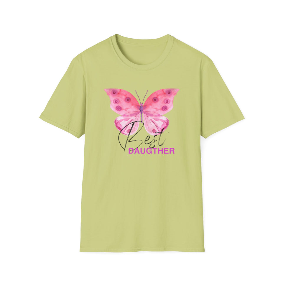 Best Daughter Butterfly Unisex Softstyle T-Shirt