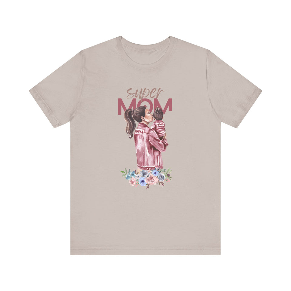 Super Mom Unisex Short Sleeve Tee - Ideal Gift for Mother's Day & Everyday Wear