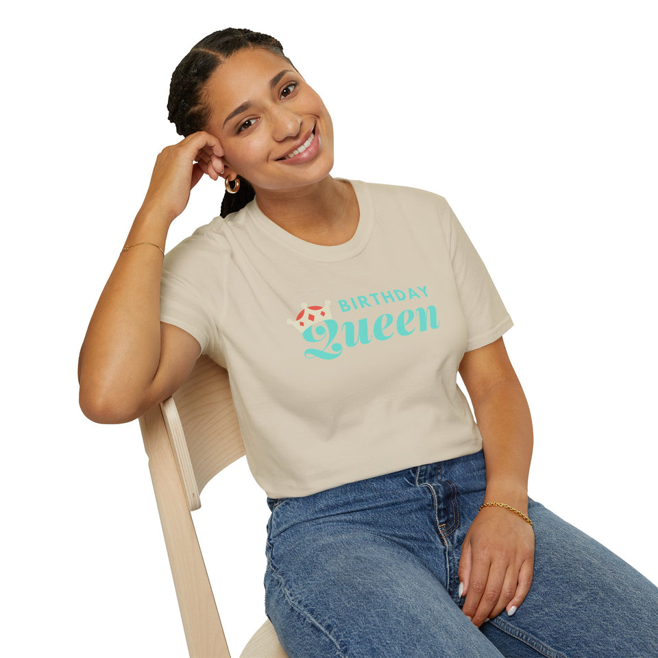 Birthday Queen Unisex Softstyle T-Shirt - Celebrate in Style!