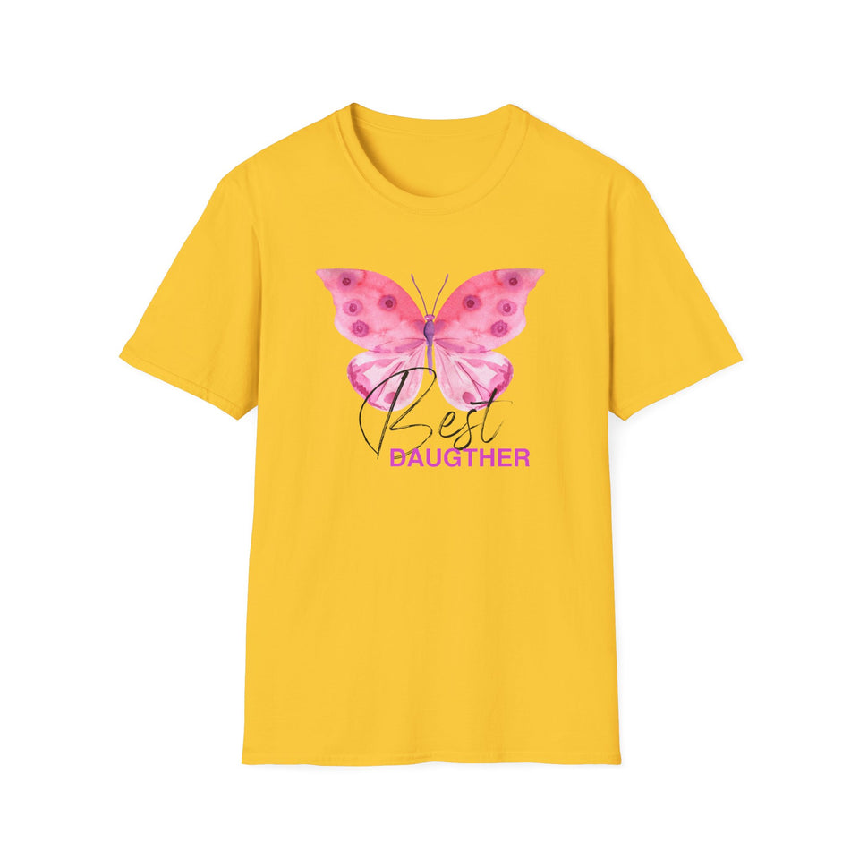 Best Daughter Butterfly Unisex Softstyle T-Shirt